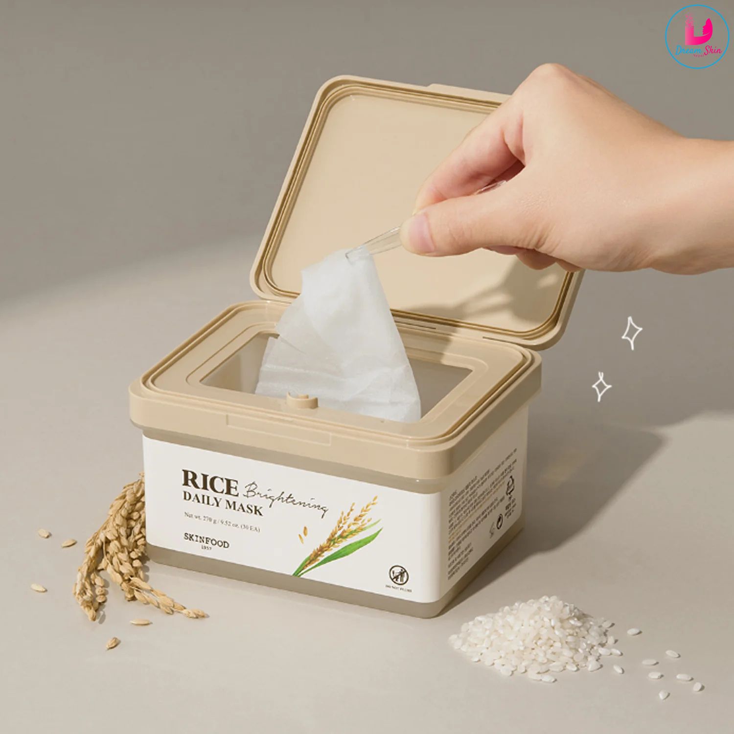 Skinfood Rice Brightening Daily Mask [30 sheets] 